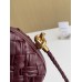 Bottega Veneta Knot Minaudiere On Strap In Barolo Foulard Intreccio