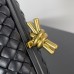 Bottega Veneta Knot Minaudiere Clutch In Black Intrecciato Lambskin