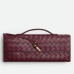 Bottega Veneta Andiamo Clutch with Handle in Barolo Intrecciato Lambskin