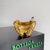 Bottega Veneta Knot Minaudiere Clutch in Gold Sequins Laminated Leather