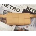 Bottega Veneta Cassette Belt Bag In Beige Lambskin