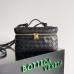 Bottega Veneta Bang Bang Vanity Case in Black Intrecciato Leather