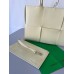 Bottega Veneta Arco Medium Tote In Cream Intrecciato Lambskin