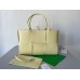 Bottega Veneta Arco Medium Tote In Cream Intrecciato Lambskin