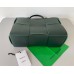 Bottega Veneta Arco Medium Tote In Green Intrecciato Lambskin