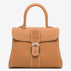 Delvaux Brillant MM Surpique Bag in Brown Rodeo Calf Leather
