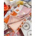Hermes Avalon Epopee Blanket in Mandarine Wool and Cashmere