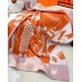 Hermes Avalon Epopee Blanket in Mandarine Wool and Cashmere