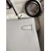 Hermes Kelly Sellier 32 Handmade Bag in Blue Glacier Epsom Calfskin