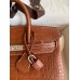 Hermes Birkin 25 Retourne Handmade Bag In Gold Matte Alligator Leather