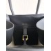 The Row Margaux 10 Top Handle Bag in Black Leather