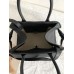 The Row Margaux 10 Top Handle Bag in Black Leather